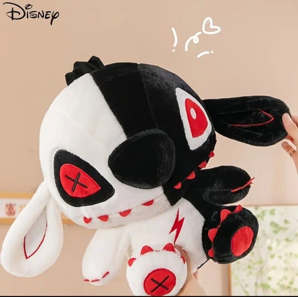 Peluche Stitch blanc et rouge