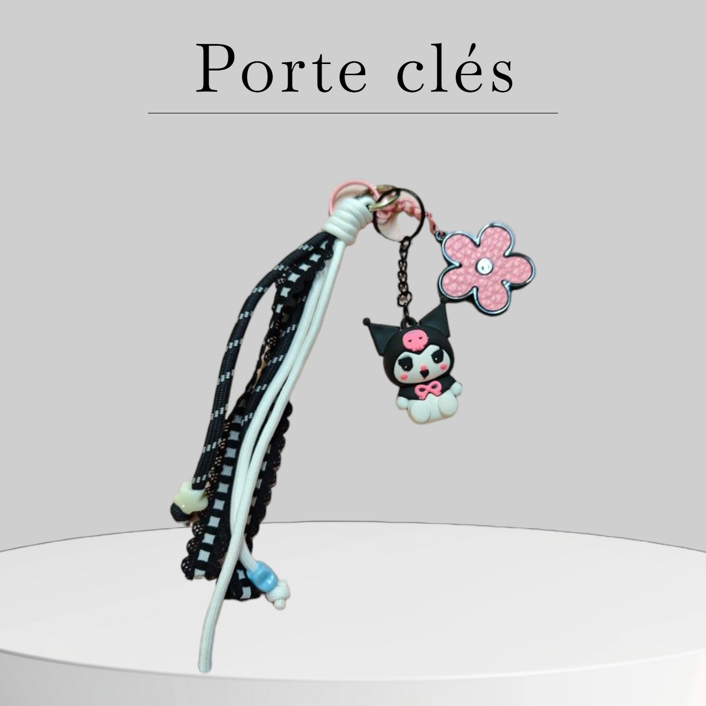 Porte clés kuromi fait main