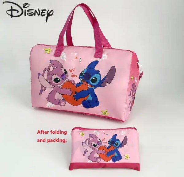 Sac de voyage stitch rose