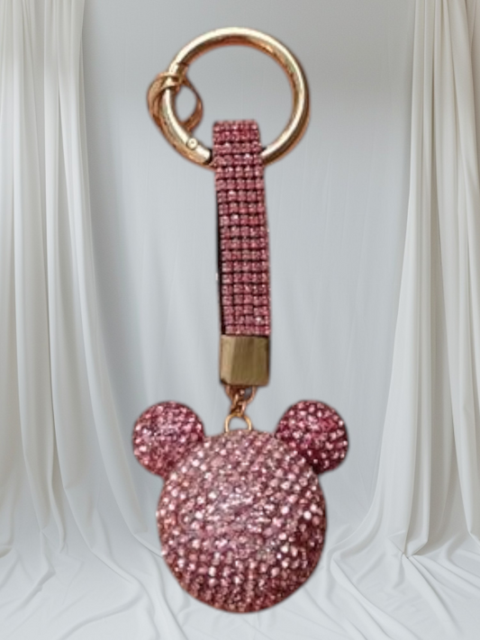 Porte clés strass tête de Mickey