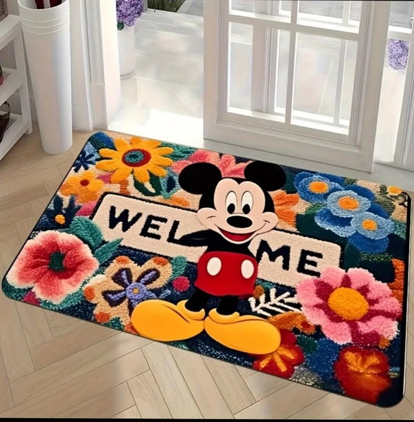 Tapis mickey floral