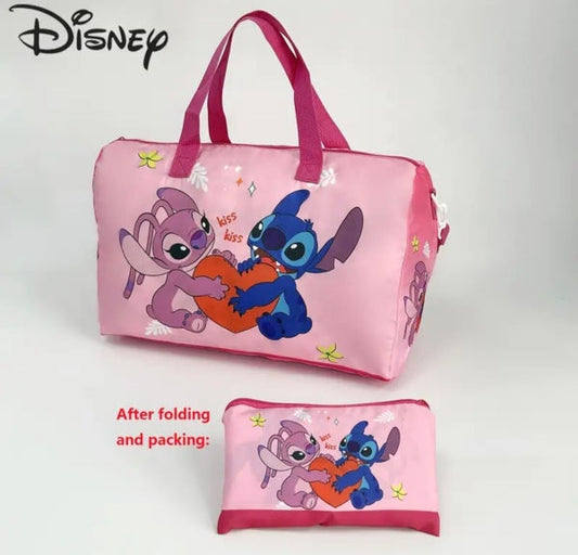 Sac de voyage stitch rose